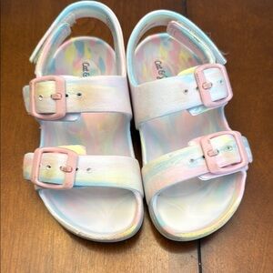 Cat & Jack Pink and White Sandals